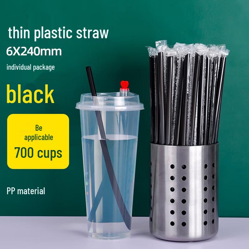Yinmei Individually Wrapped Disposable Drinking Straws 3000 Pcs