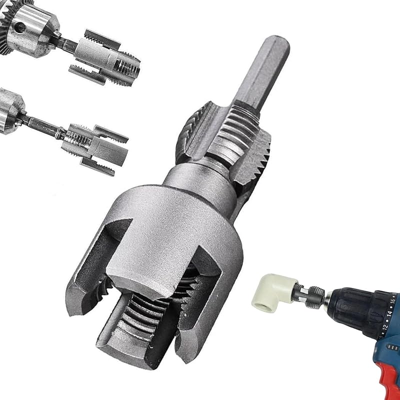 Integrated Internal & External Pipe Threading Tool, 2025 New Pipe Thread Cutting Tool, 1/2" (DN15) 3/4" (DN20) Pipe Sizes Rethreading Tool, for