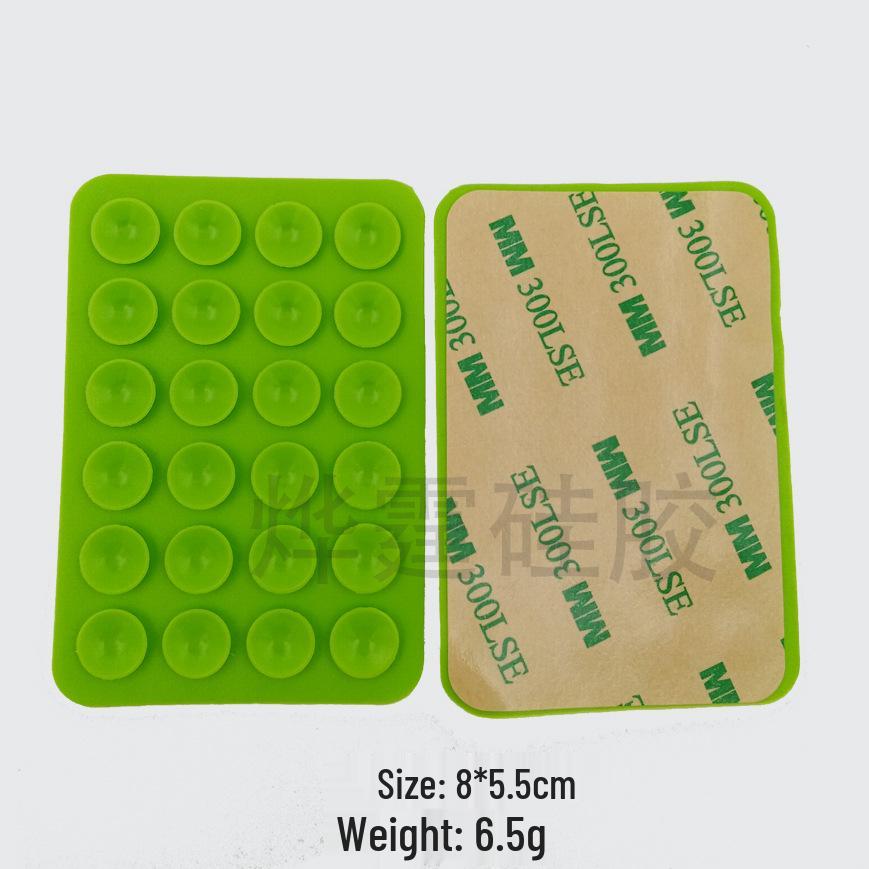 Double-Sided Silicone Mobile Phone Suction Cup Holder with 28/24 Beads for Strong Grip and Decompression