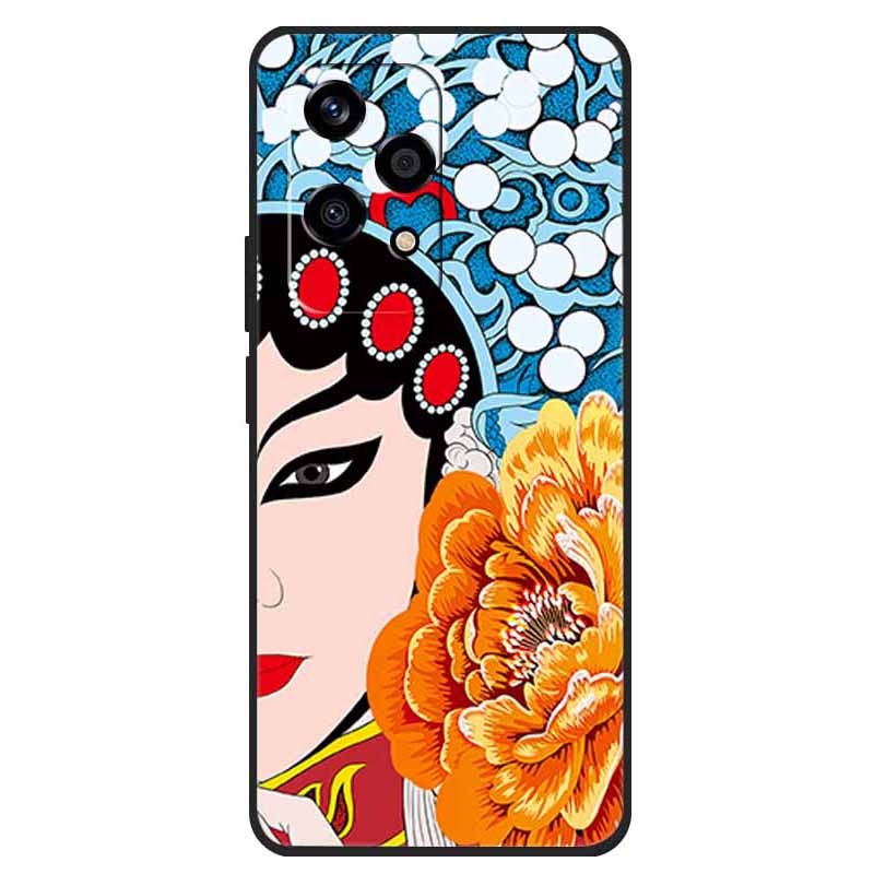 Etui na Honor 200 Lite Wzór Drukowany TPU Odporny na Wstrząsy Pokrowiec na Telefon