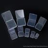 Rectangular Transparent PP Plastic Storage Box for Stationery, Cards, Hardware, Jewelry, and Fishing Gear