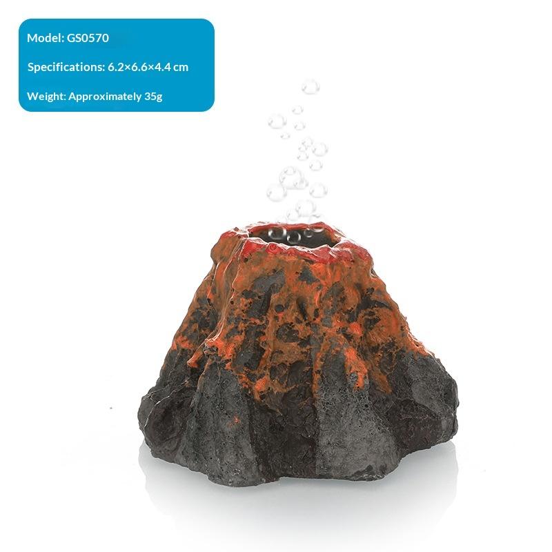 Aquarium Volcano Shape Air Bubble Stone Oxygen Pump Decoration Bubble Stone Tank Plate Air Pump Aquarium Fish Tank Decoration
