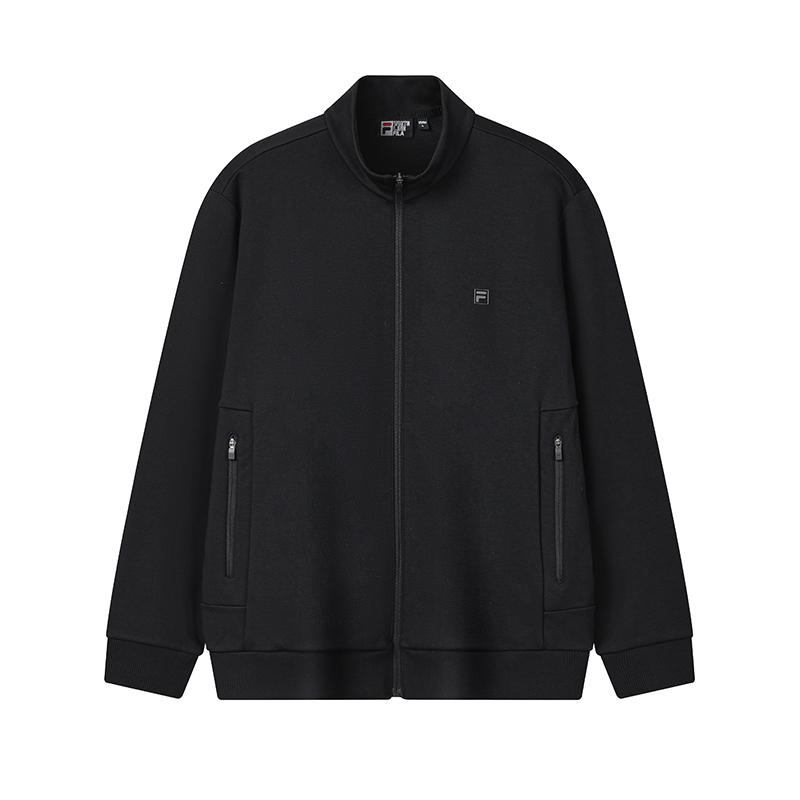 Fila Белая Модная Простая Базовая Классическая Однотонная Повседневная Легкая Деловой Универсальная Удобная Вязаная Куртка с Воротником-стойкой Мужские куртки F11M613503FNV M