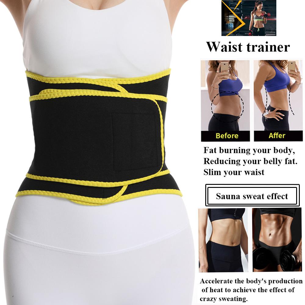 Waist Trainer Belt for Women Neoprene Fat Burning Sauna Sweat Belt for Weight Loss Waist Trimmer Slimming Belt