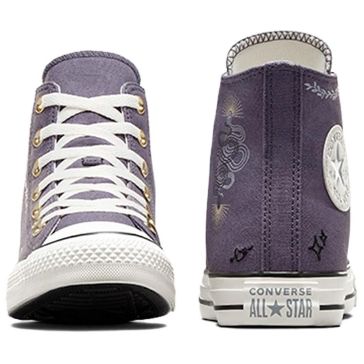 Converse Chuck Taylor All Star High Top Canvas Shoes Women's Purple White