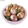 Plastic Eggs - RAYHER - 6cm Ø - Apricot Color - Party Decoration - Mixed