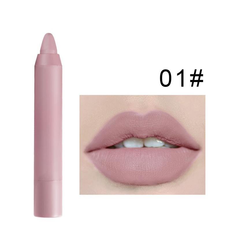 

Матова помада Стійкий зволожуючий блиск для губ Легко фарбується Водостійкий глазур для губ Олівець для губ Обертова ручка для губ 1#