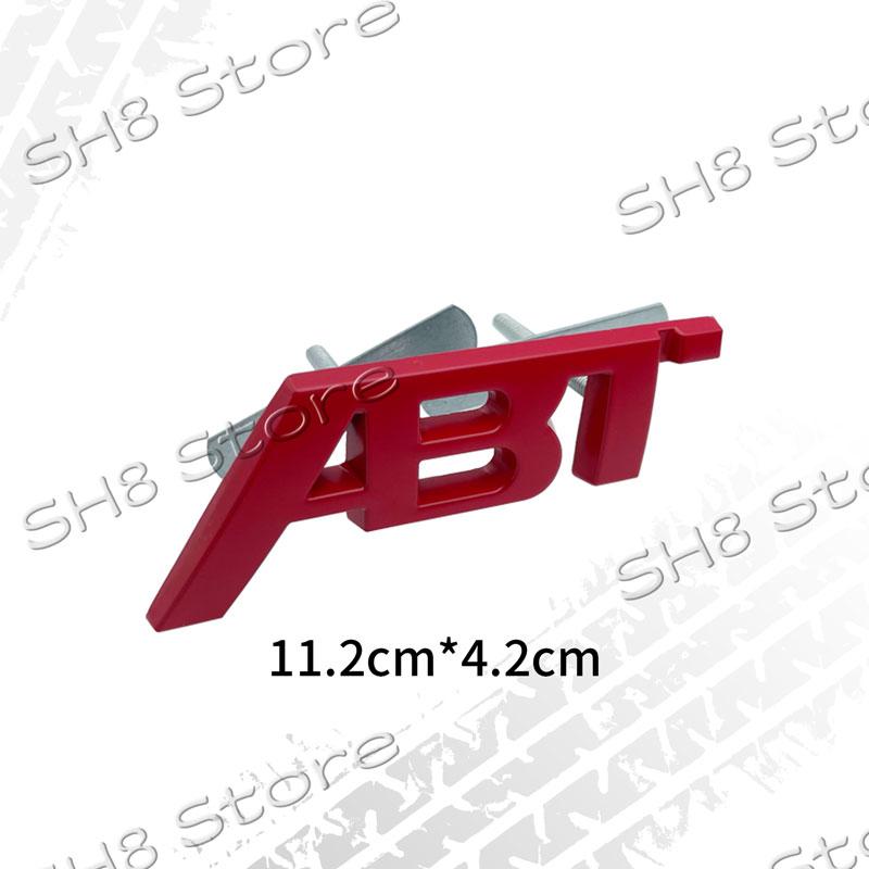 3D Kovové Logo ABT Znak na Přední Mřížku Auta Odznak na Zadní Víko Kufr Nálepka Pro SQ5 RS3 RS4 RS6 S3 S5 Q5 Q8 A3 A4 A6 Decal ABT Příslušenství