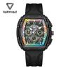Mark Fairwhale Chronograph Quartz Watches for Men Fashion Casual Silicone Strap Luminous Waterproof Watches Relogios Masculino