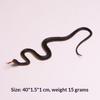 Lifelike 40cm Realistic Python Rubber Fake Snake Scary Prop for Halloween Celebration Garden Bird Repellent