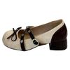 Spring Vintage Thick Heel Women Mary Jane Shoes Concise Belt Buckle Shoes Female Elegant Party Dress Pumps