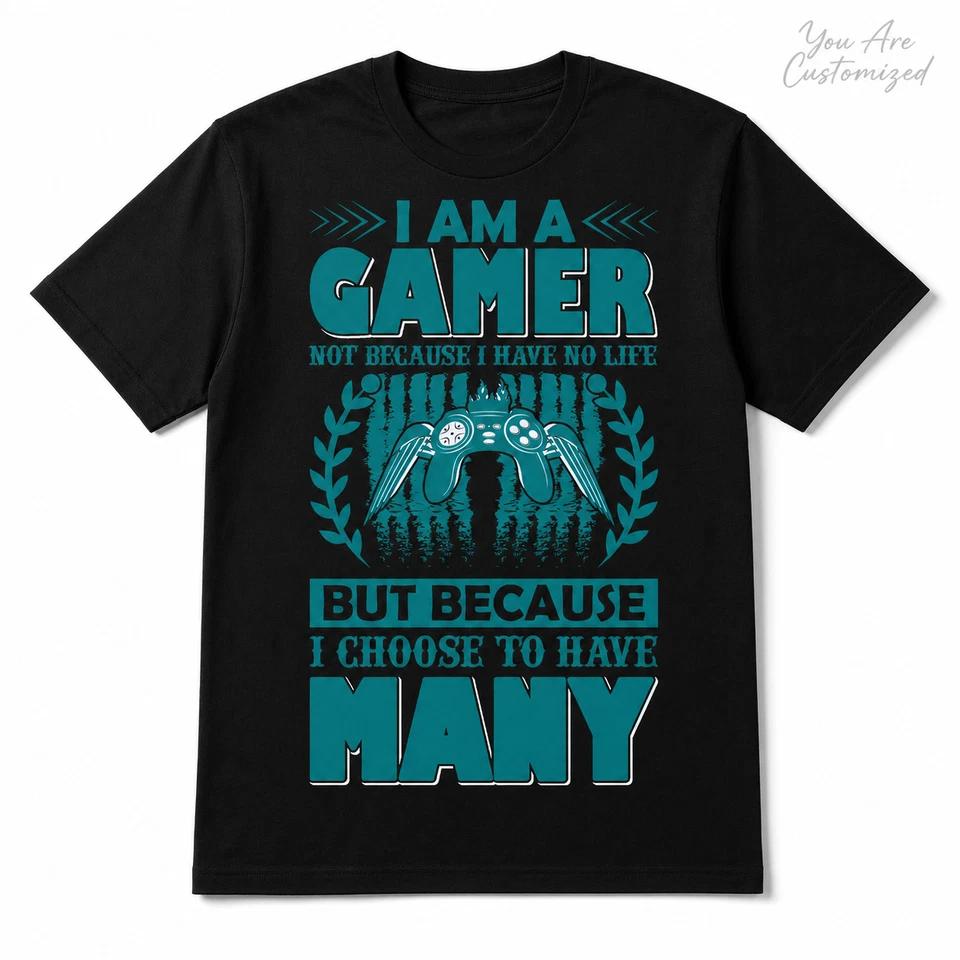 I Am A Gamer T Shirt Black or White Funny Gaming Video Game Fan Tee Gift 2