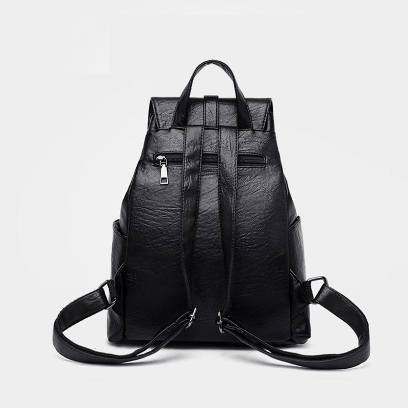 korean leather backpack