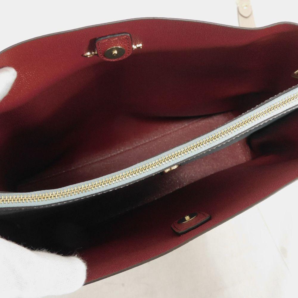 Used 9726 Molly Bucket Bag CA214 7921 Current Blue/Red 2-Way Shoulder Bag Unused Logo Metal Taupe Women's from Japan