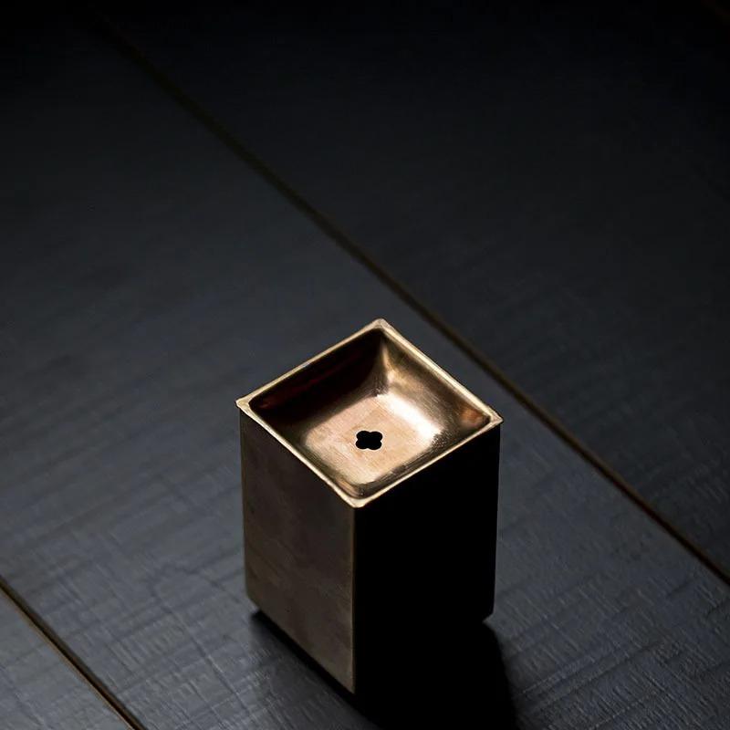 

304 Нержавеющая сталь Латунь Цзяньшуй Маленький тазик для мытья чая Ведро для чайных отходов Чайный поднос Аксессуары для чайной церемонии Ремесло