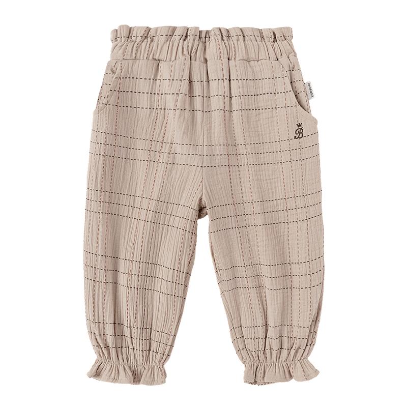 

Babylove Pure Cotton Gauze Plaid Jogger Pants 100