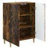 Sideboard Smoked Oak 66 x 34.5 x 90 cm Wood Based Material