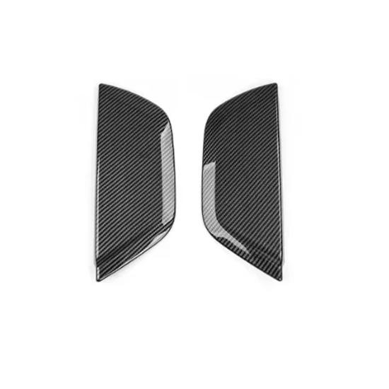 For Kia TASMAN 2025 2026 2PCS Black Carbon Fiber ABS C-Pillar Cover Trim Exterior Sticker Accessories LHD/RHD