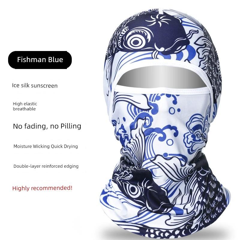 Summer Sun Protection Mask Scarf Head Cover Cycling Magic Headband Men Motorcycle Female Fishing Ice Silk Full Face Sun Protection