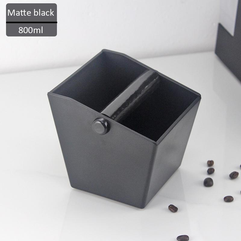 800ML/450ML Coffee Knock Box Anti Slip Coffee Dump Bin Bucket Espresso Grounds Container Home Cafe Waste Bin Coffee Accessories