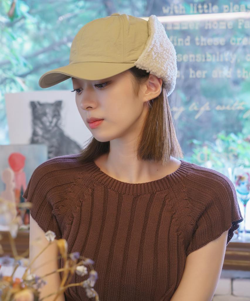Sodamon Mimin Winter Earflap Baseball Cap 2 Colors