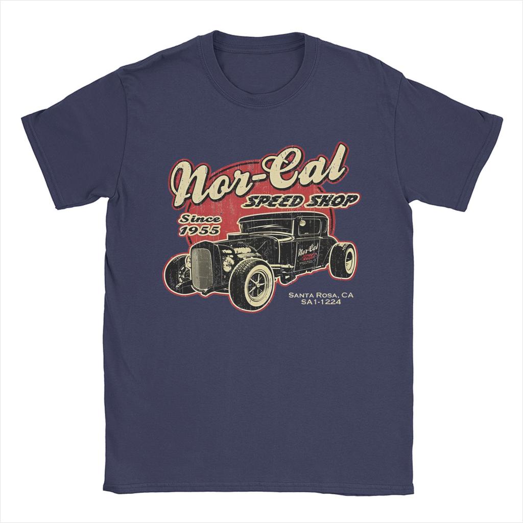 Men Women Nor-Cal Hot Rod Shirt Cotton Graphic Printed Tee Shirts  Clothing Outfits