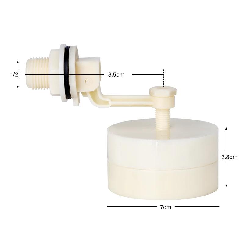 DN15T Plastic Water Tank Float Valve Shut off Water Level Control Valve Automatic Filling Fish Tank Aquarium Water