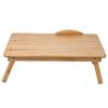 Taşınabilir Katlanabilir Ahşap Bambu Bilgisayar Dizüstü Bilgisayar Masası Kanepe Yatak Dizüstü Bilgisayar Standı 50*30