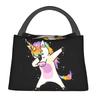 Custom Cartoon Unicorns Rainbows Lunch Bags Men Women Warm Cooler Insulated Lunch Boxes for Office Travel