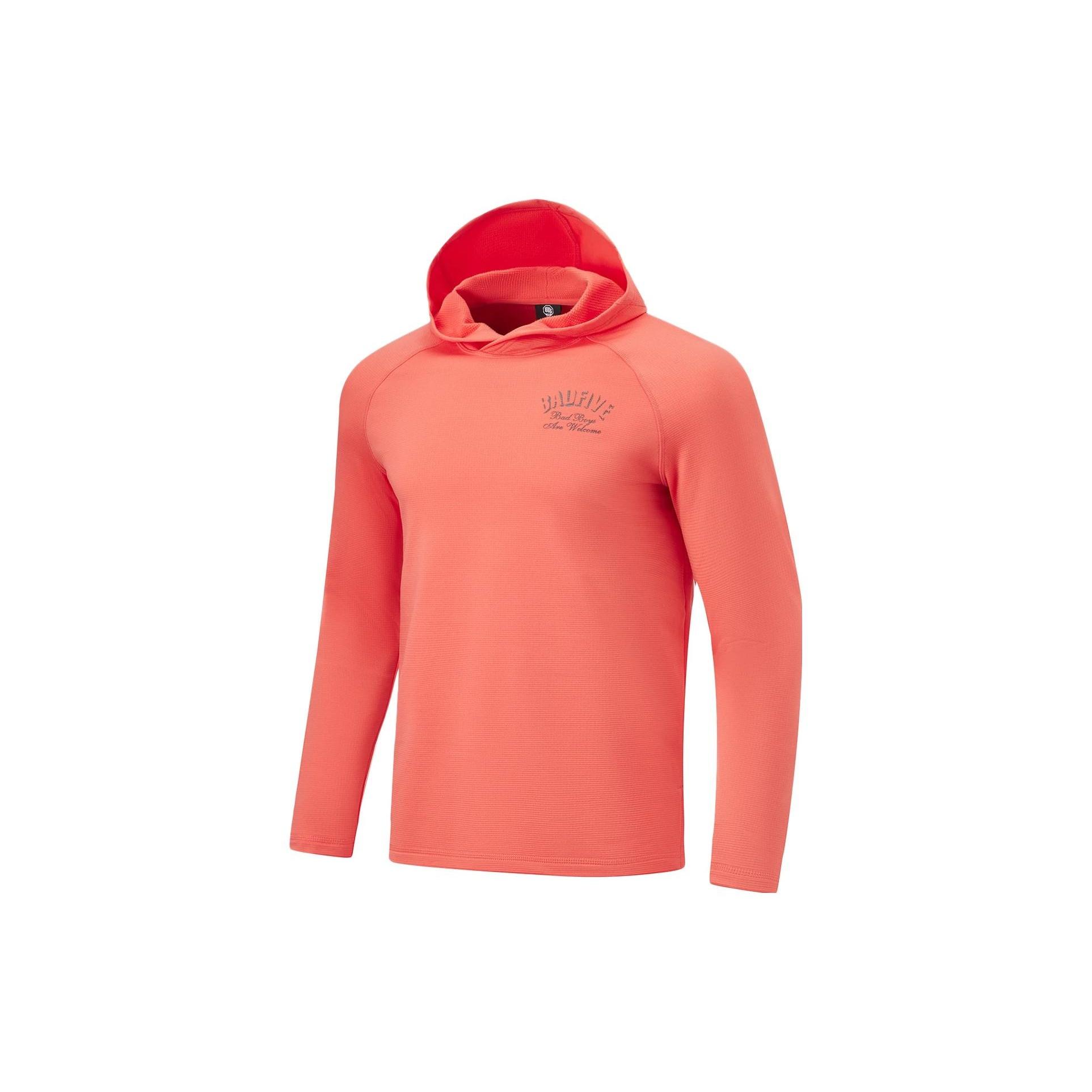 Li-Ning BadFive Logo Hoodie  Orange  Men s ATLT105-3 L
