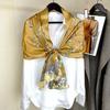 Hangzhou 100% Natural Real Silk Scarf for Women Bandana long Scarves Kerchief Hijab Neckerchiefl Wraps Echarpe Foulard Female