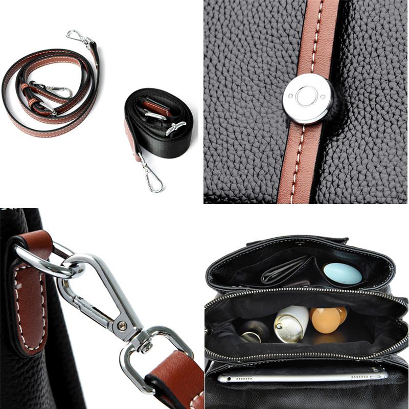 Skin Feeling Soft Genuine Leather Shoulder Messenger Women 100%Cow Leather 2023 Fashion Female Crossbody Bag Lady Quality Purses