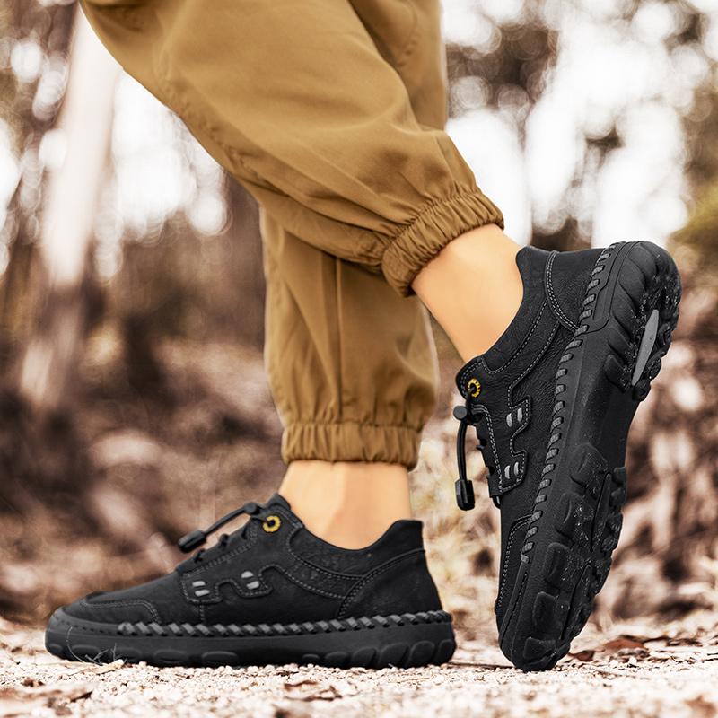 Męskie skórzane trampki, ręcznie robione buty codzienne