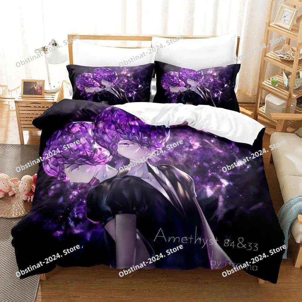 3D Print Anime Houseki no Kuni Bedding Set Printed Duvet Cover Pillowcase Single Double Style Queen King Size Sets