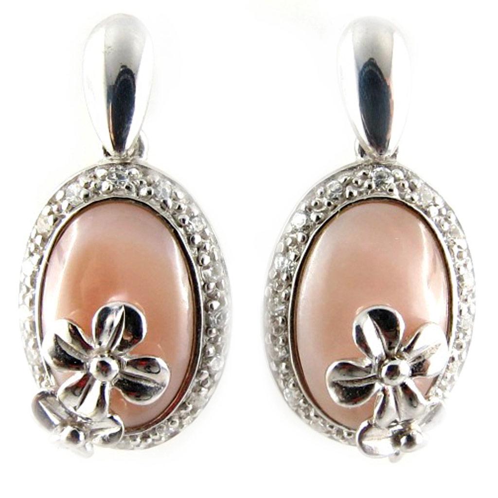 

Altesse [F7170] - Серебряные розовые серьги Scarlett .