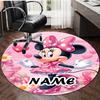 Personalized M-Minnie Round Chair Office Rug - Perfect for Mat, Office Chair & More - Ideal Gift for Birthdays and Holidays