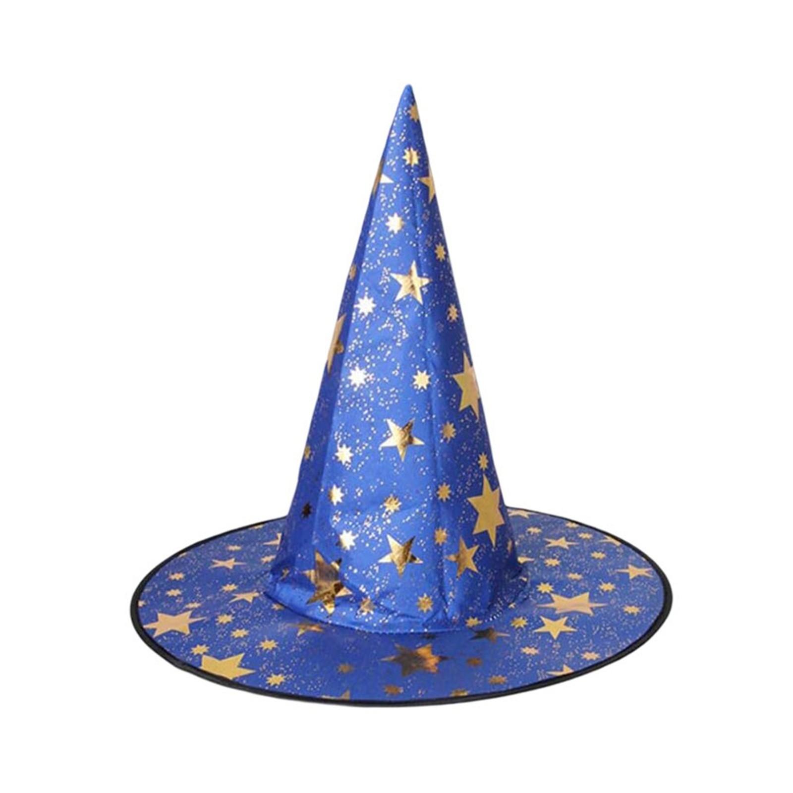 

Хэллоуин шляпа украшения реквизит женский ведьма взрослый ведьма головной убор наряд детский праздничный колпак One Size синий
