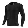 Mens Quick-Dry Compression Long Sleeve Cycling Jersey Breathable Athletic Base Layer Running Gym Basketball Training