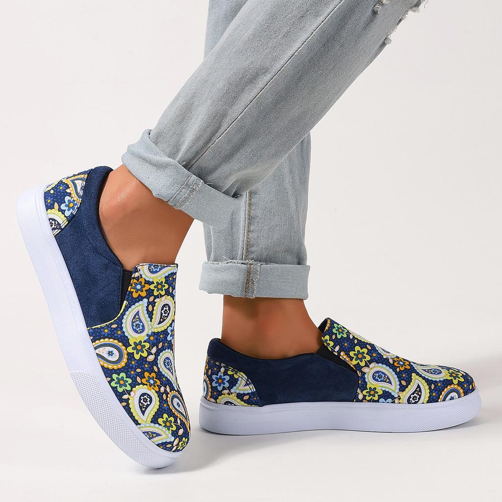 Fashion Women Shoes Autumn Casual Female Sneakers Slip-on Shallow Mouth Modis Low Heels Flats Fall Slip On New 2025 Dress Summer Rubber