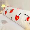 120/150/180cm Long Pillowcase Thick Plush Print Couple Lover Double Pillow Cover Home Sleeping Body Pillow Cover Home Decor