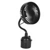 Car Fan Powerful Low Noise 3 Speeds Adjustable Portable USB Powered Fan with Gooseneck for Car Trucks RVs Bus