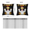 Bed Decoration Funny F-Caw-F Chicken FCAWF Pillowcase Accessories Pillow Cover Zipper Multi-Size