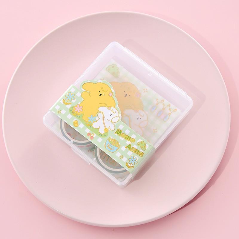 Set di Washi Tape Floreali - 12 Rotoli per Diari Fai-da-te e Decorazione