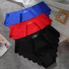 Braguitas sin costuras para mujer Ropa interior ultrafina Comodidad Íntimos Lencería sexy Talla grande Tiro bajo Calzoncillos para mujer