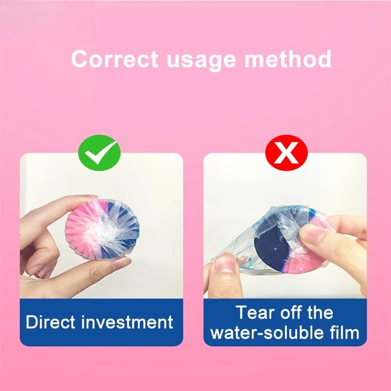 Toilet Bowl Cleaner Tablets Deep Cleaning Washer Deodorant Cleaning Agent Pills Toilet Tank Cleaners Remove Urine Stains Odor