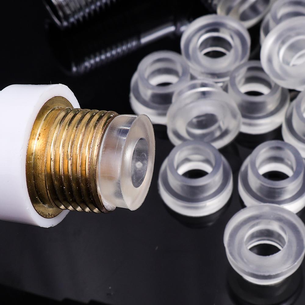 100-20Pcs Transparent Faucet Leak-proof Sealing Gasket Valve Hose Silicone Washer Seal O Ring for Plumbing Plug Prevent Leakage