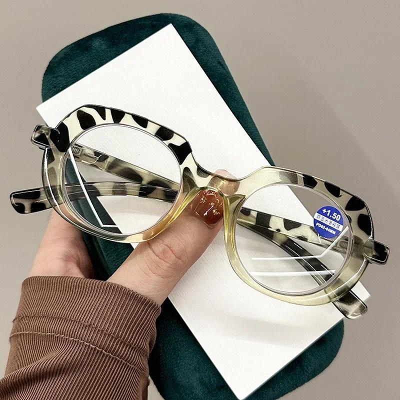 

Luxury Anti-blue Light Far Sight Glasses Trendy Womens Plus Diopter Eyewear Fashion Reading VisionGlasses Prescription Eyeglasses W100354WW-1.5