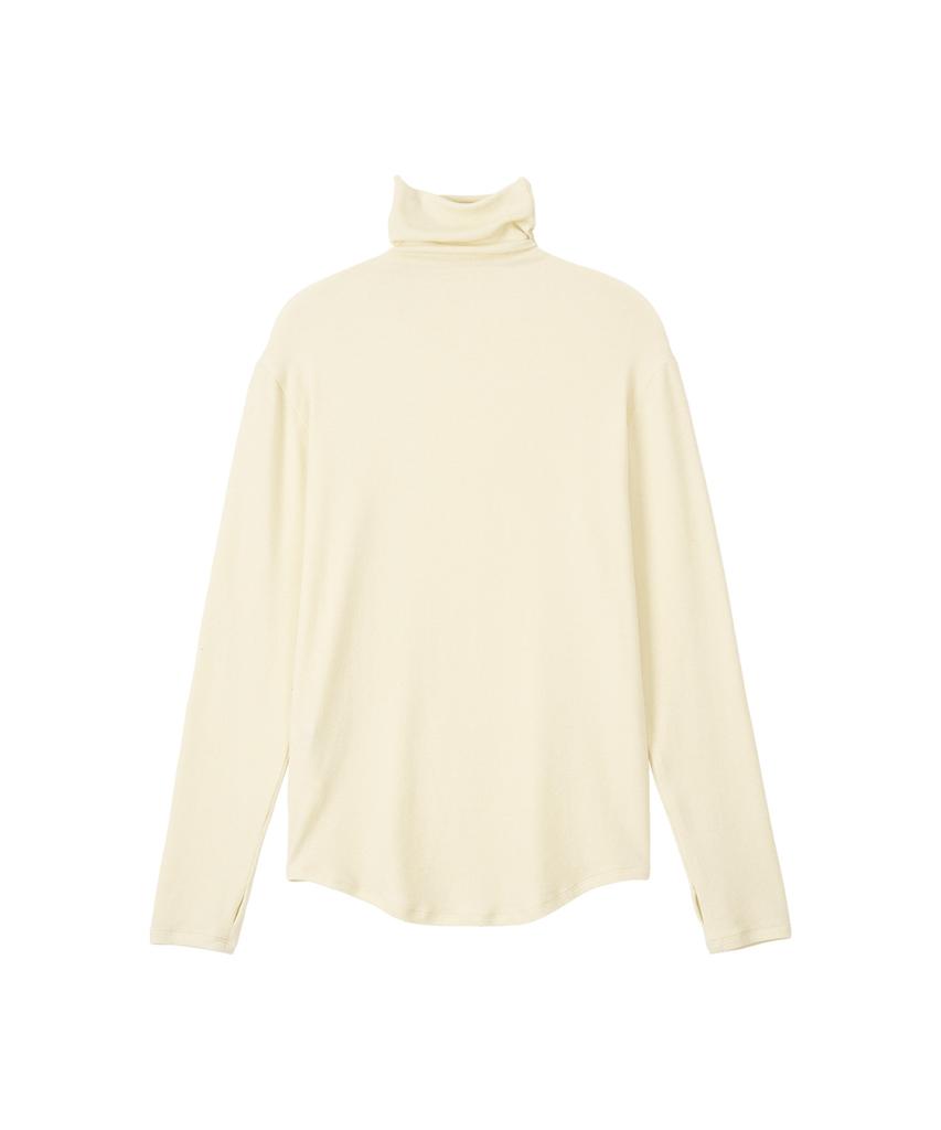 NOHANT Soft Turtleneck T-Shirt Ivory