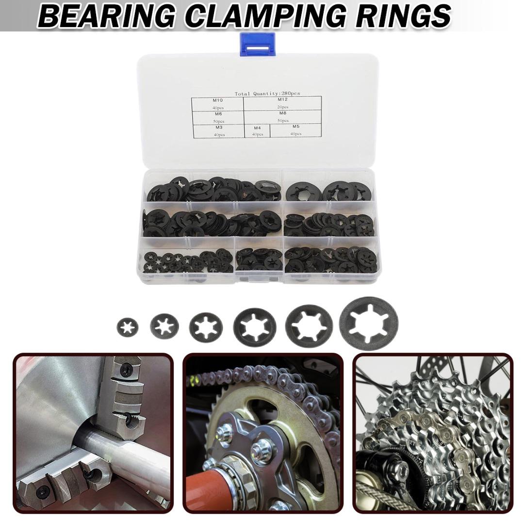 

280 шт. комплект шайб Starlock с метрическими внутренними зубьями, зажимы для крепления на скорости