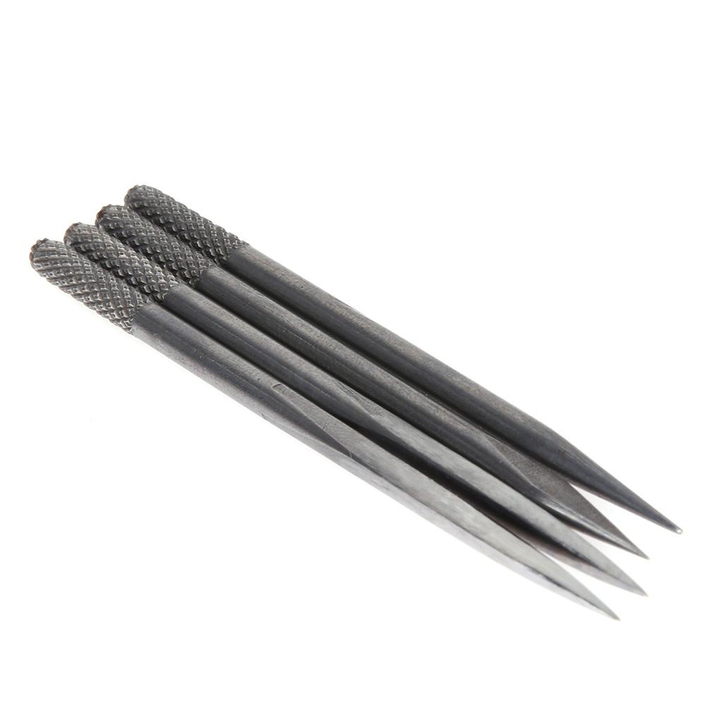 4 in 1 Sewing Punching Hole Maker with Hardwood Handle Pin Punching Handmade Maker Tool Multifunctional for DIY Leather Craft